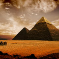 Le dsert et les pyramides